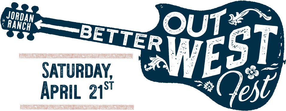 Jordan Ranch Better Out West Fest - Electric Blue (960x385), Png Download