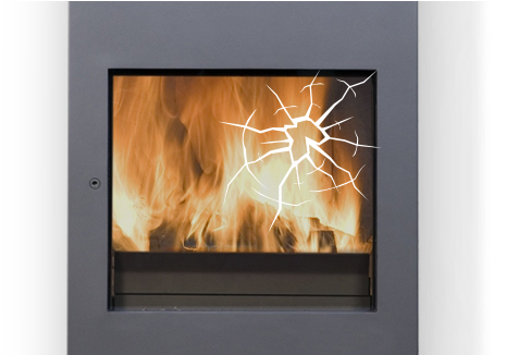 ¿se Le Ha Roto El Vidrio De La Estufa - Ddg Eco Blue Houtkachel (494x325), Png Download