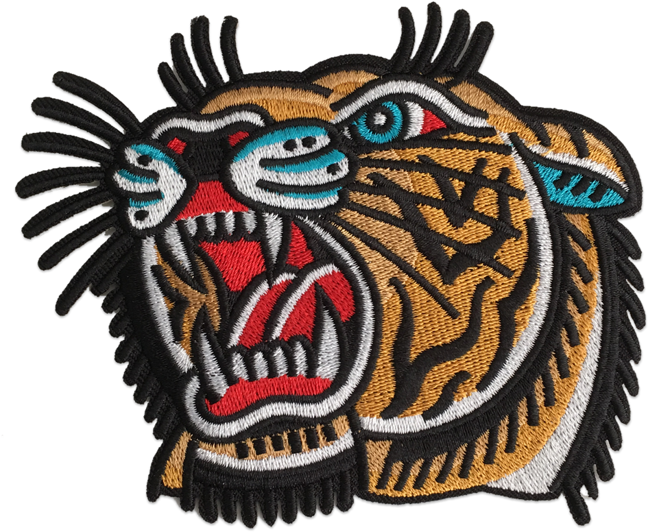 'lindauer Tiger' Patch Few And Far Collective - Tiger Patch (992x1024), Png Download
