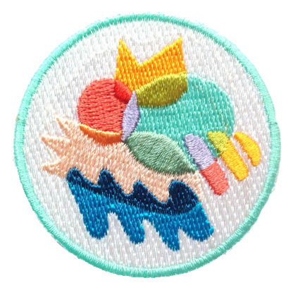 Patches Tumblr Png - Color Club Embroidered Sew Or Iron-on Backing Patch (416x411), Png Download
