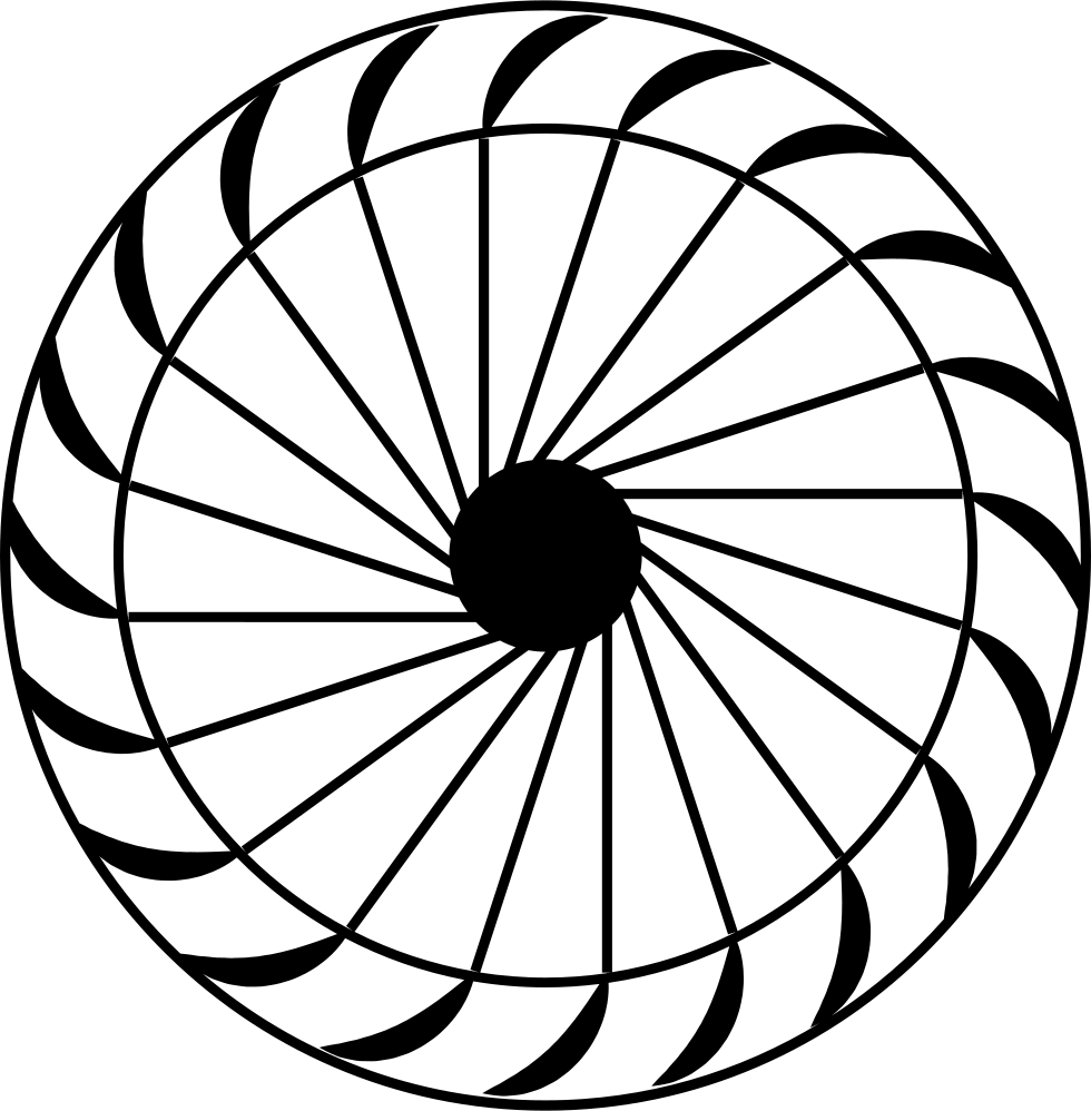 Crossflow Turbine Comments - Cross Flow Turbine Sketch (980x998), Png Download