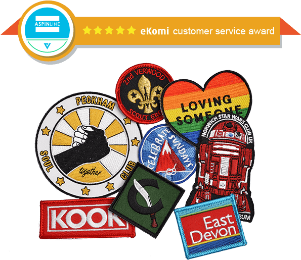 Embroidered Patches - Printing (600x524), Png Download