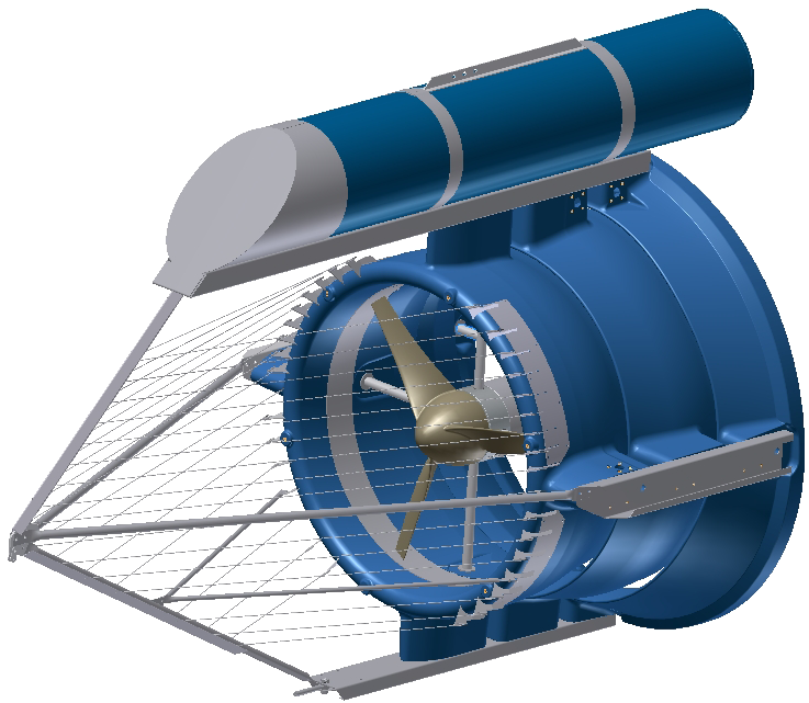 A Hydro Water Turbine - Kinetic Hydro Turbine (867x675), Png Download