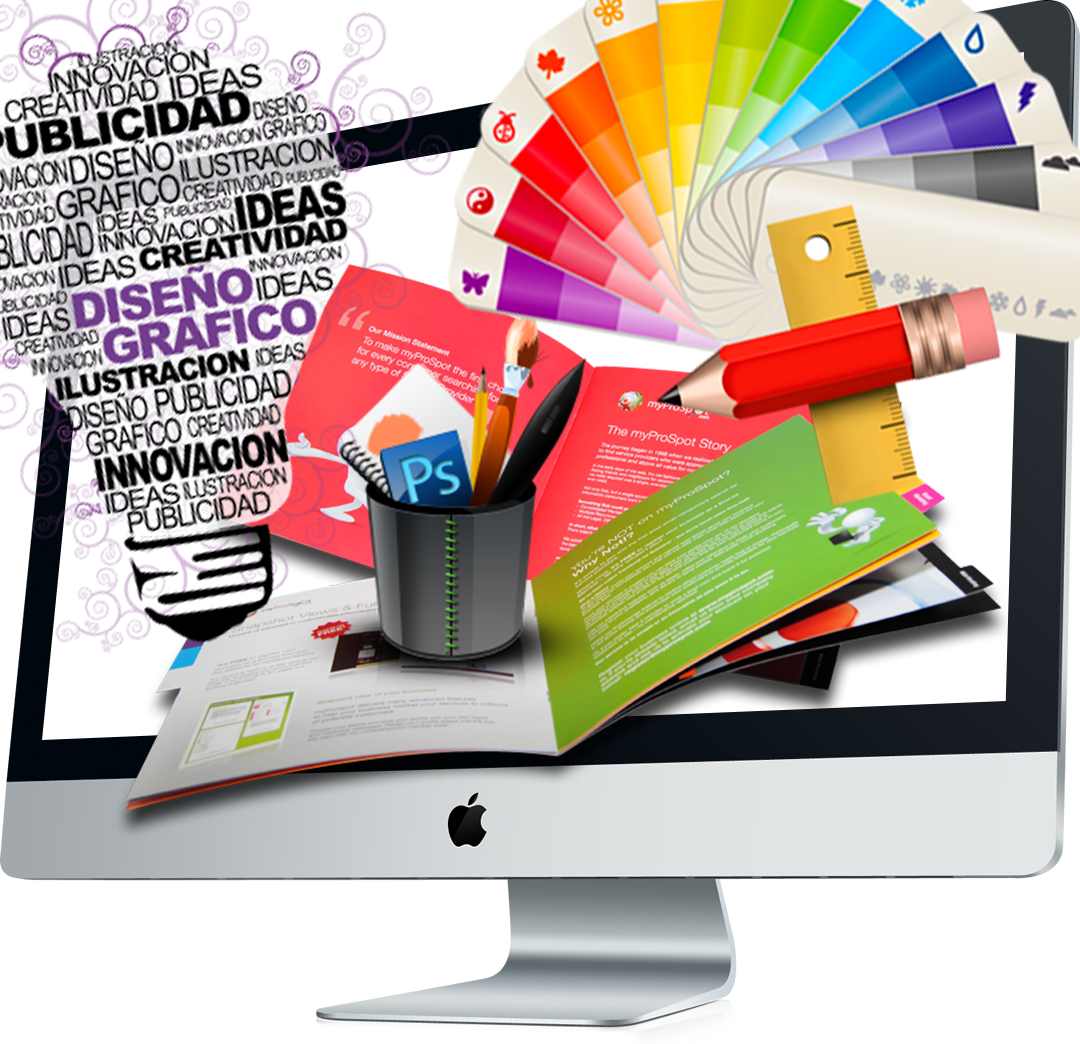 Laptop O Pc Para Diseño Grafico - Graphic Design (1080x1044), Png Download