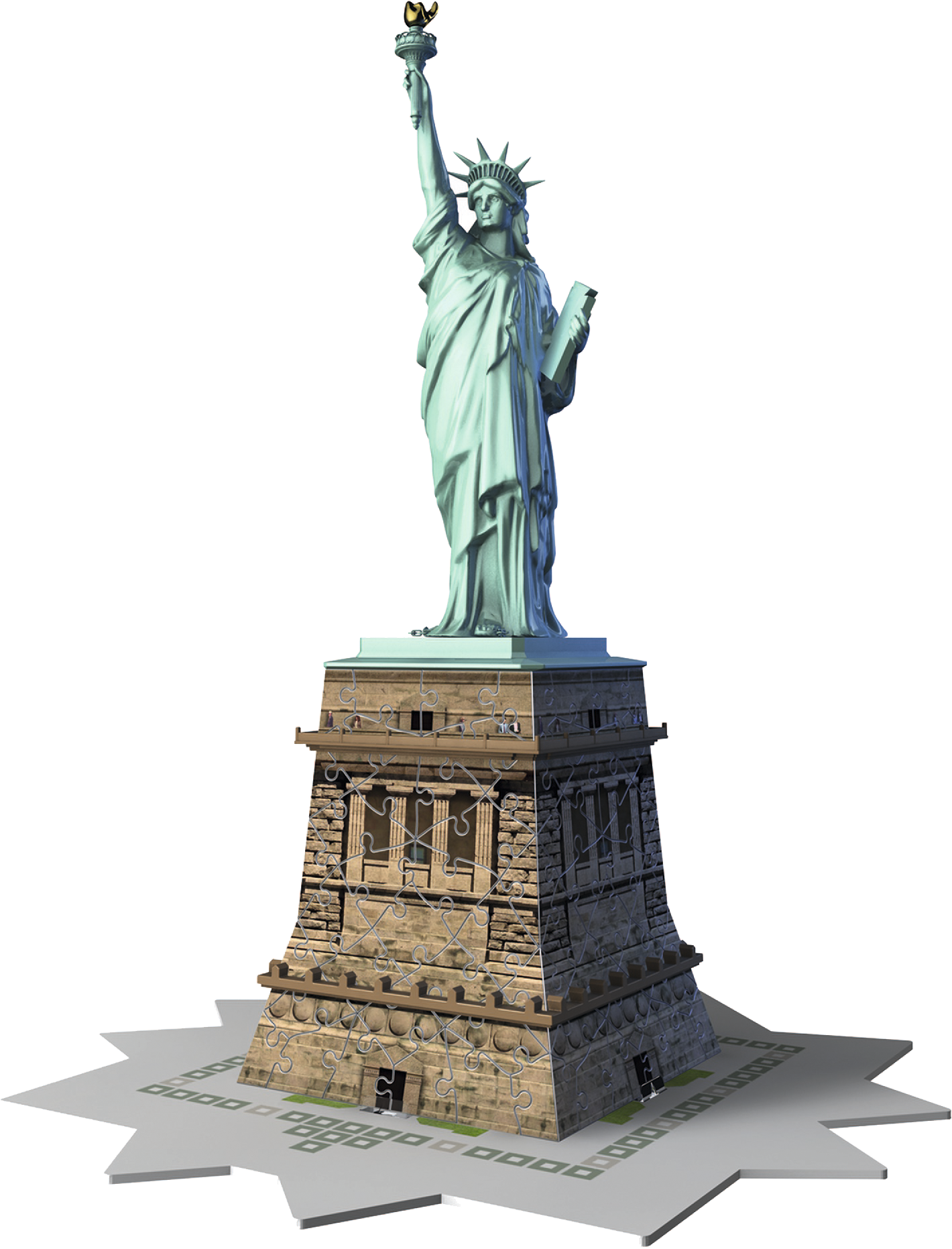 Rompecabezas 3d 108 Piezas Ravensburger - Ravensburger 3d Statue Of Liberty 216 Pieces (1450x1890), Png Download