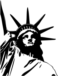 Color De La Superficie - Statue Of Liberty (430x323), Png Download