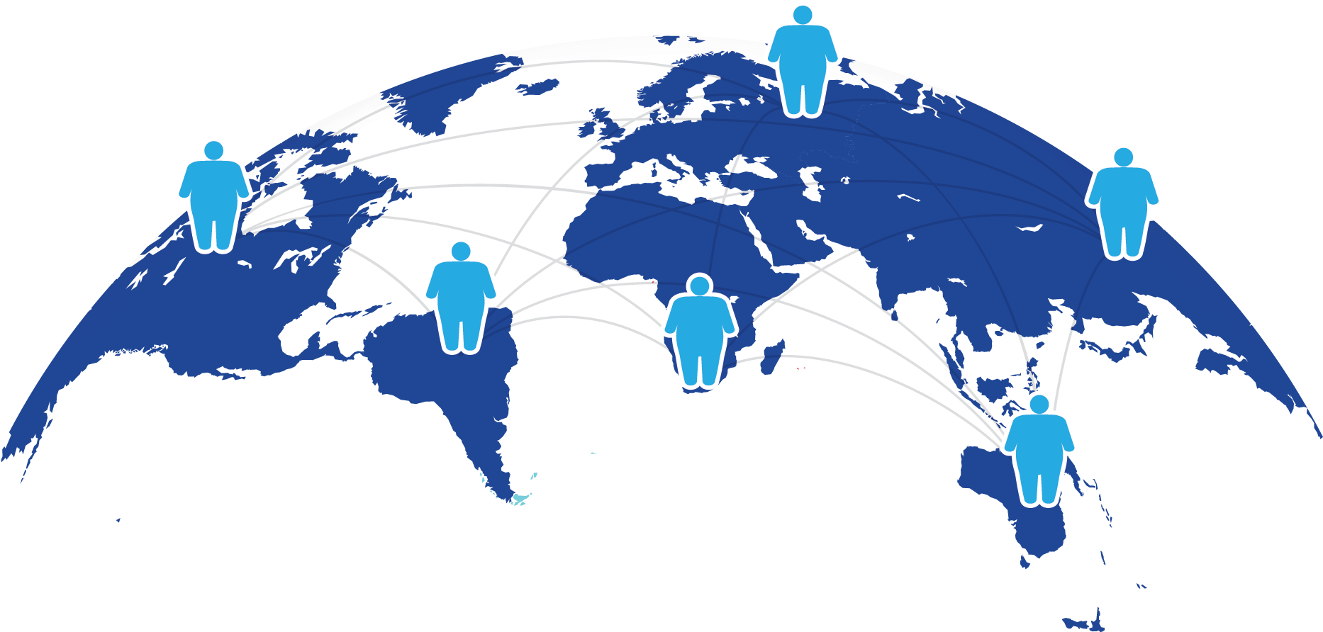 Icon - World Map (2083x1135), Png Download
