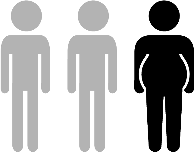 Excess Weight, Especially Obesity, Is A Major Risk - Toilet And Shower Signs (800x560), Png Download