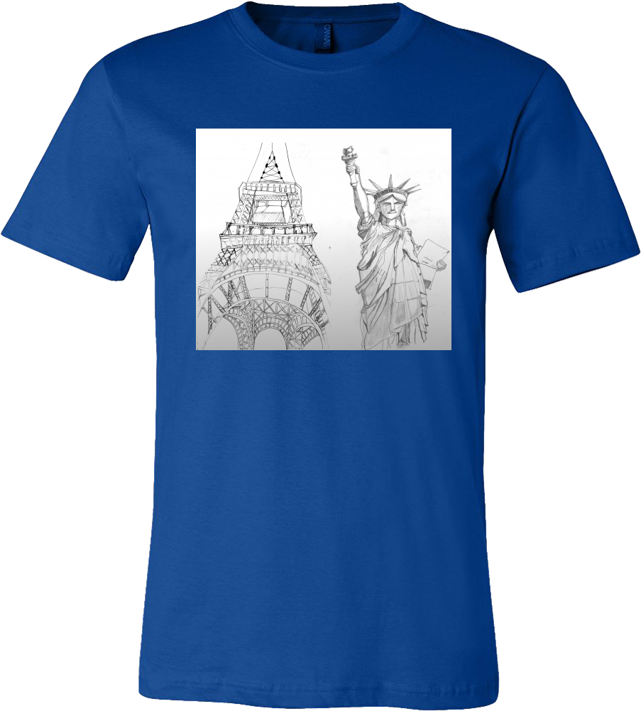 Explora Estatua De La Libertad, Camisetas, ¡y Mucho - T-shirt (1000x1000), Png Download