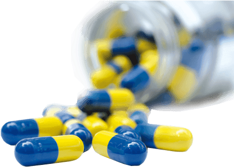 Medicamentos - Antibiotics Blue And Yellow (500x335), Png Download