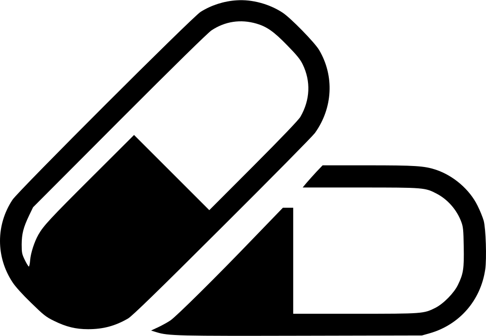 Capsule Comments - Capsule Png Black And White (980x678), Png Download