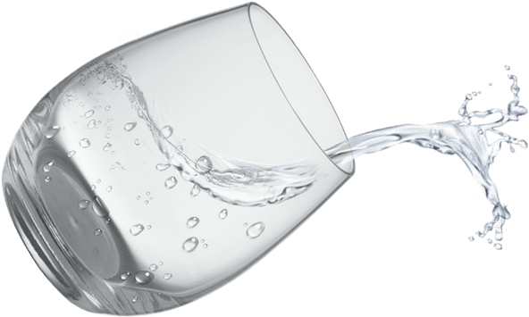 Algunas De Las Señales De Que Nos Falta Beber Más Agua - Water From Glass Spill (800x600), Png Download