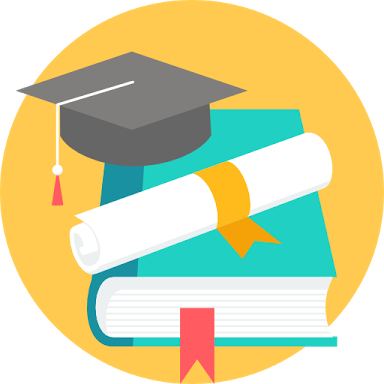 The School - Education Flat Icon Png (384x384), Png Download