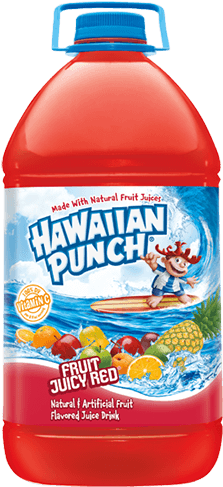 Hawaiian Punch Fruit Juicy Red Juice Drink - Hawaiian Punch Juice (250x500), Png Download