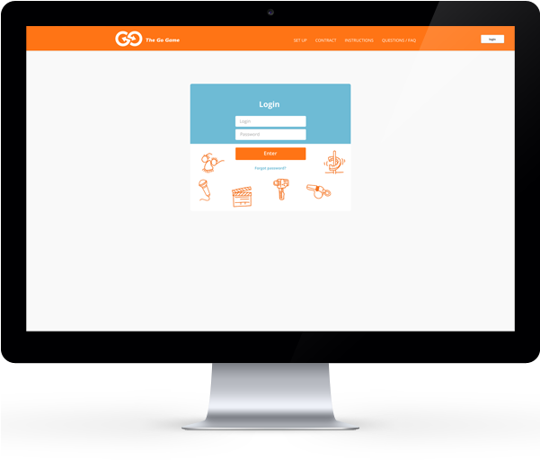 The Go Game Client Portal - Computer Monitor (600x547), Png Download