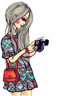 Caso Alguem Queira - Png Vintage Girl (400x327), Png Download