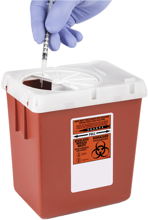 Manejo De Residuos Farmacéuticos - Sharps Container (707x902), Png Download