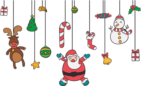 Vinilo Decorativo Adornos Colgantes De Navidad - Christmas Elf: Christmas Stories, Christmas Coloring (470x470), Png Download