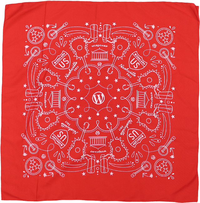 Wordcamp Us 2017 Bandana - Stole (1024x1024), Png Download