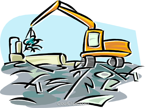 Scrap Metal Processing Royalty Free Vector Clip Art - Schrott Clipart (480x357), Png Download