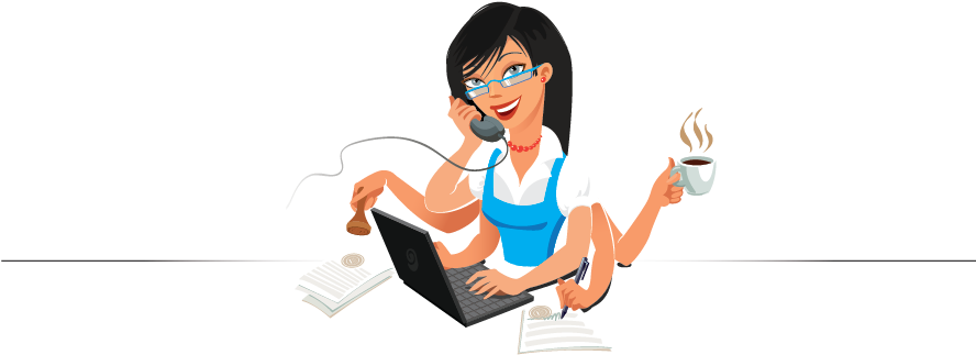 Spread Too Thin Are You Ready To Spend More Time Doing - Virtual Assistants Png (957x344), Png Download