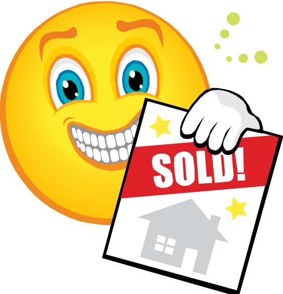 What Do You Mean The House Is Already Under Contract - House Sold Emoticon (563x584), Png Download