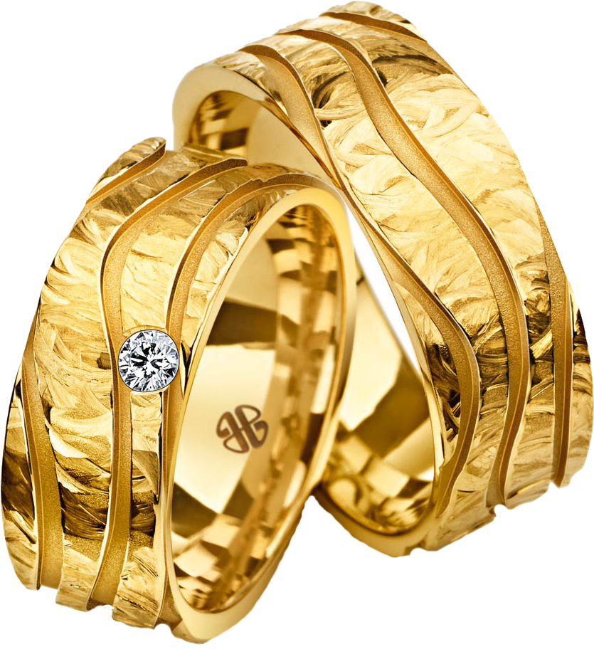 Anillos De Boda En Png Scrap - Aliancas Ouro De Luxo (1000x1000), Png Download