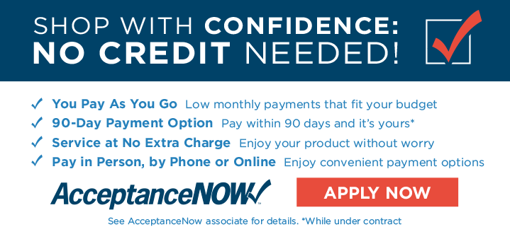 Financing & Lease To Own Options - Acceptance Now (719x321), Png Download