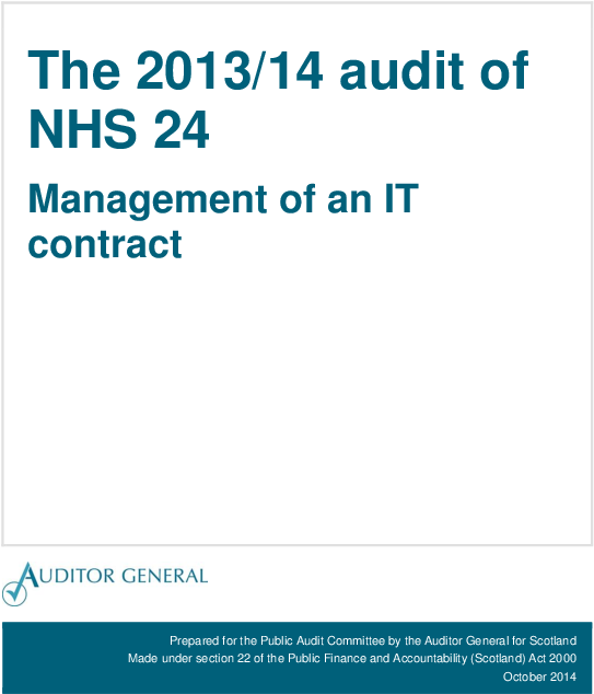 The 2013/14 Audit Of Nhs - Management (595x842), Png Download