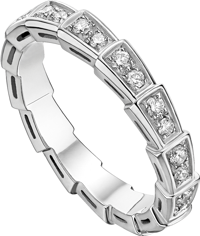 Serpenti Rose Gold Wedding Band An856949 Aed - Bvlgari Wedding Ring Serpenti (1800x1405), Png Download