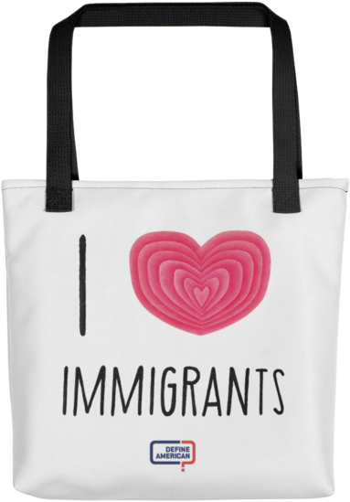 I ❤ Immigrants Tote - Tote Bag (600x600), Png Download