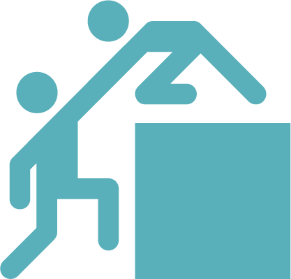 Coaching - Team Building Black And White (417x399), Png Download