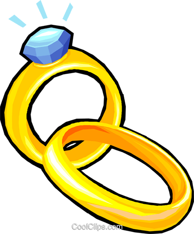 Los Anillos De Boda Libres De Derechos Ilustraciones - Illustration (399x480), Png Download