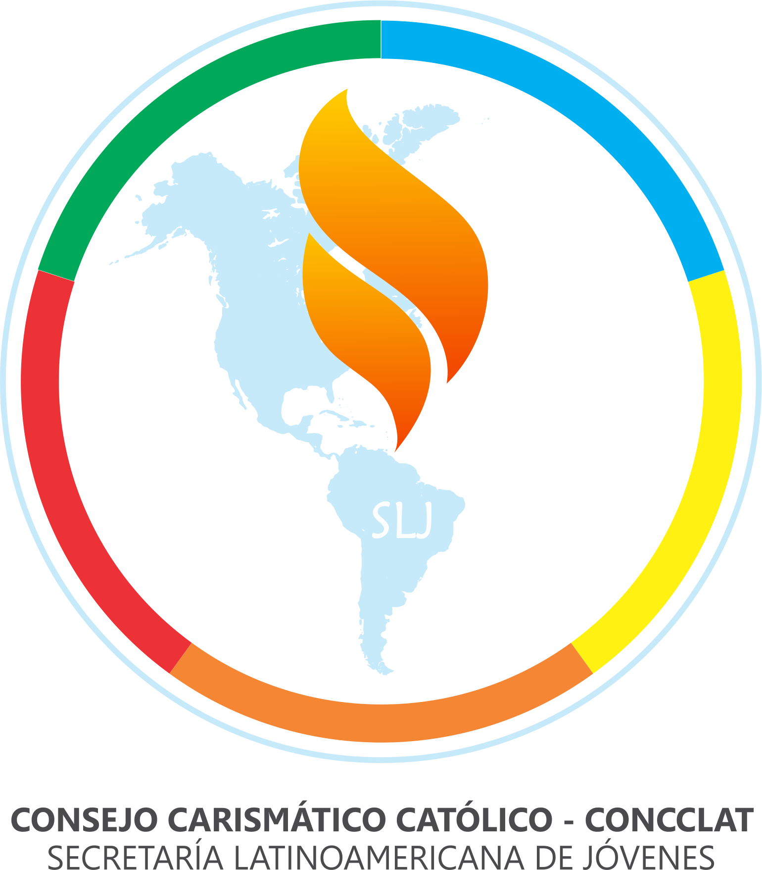 Secretaria Latinoamericana De Jóvenes - Corazon De Fuego Rcc (1540x1756), Png Download