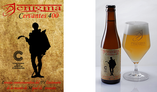 Enigma Cervantes400 Cerveza - Beer (538x316), Png Download