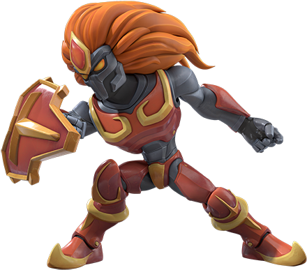 Llama Salvaje Koga Canaliza La Energía Del Fuego En - Action Figure (500x500), Png Download