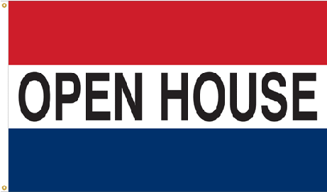 Open House Flag - Golf And Ski Warehouse (460x368), Png Download