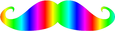 Bigodes Em Png - Bigode Colorido Png (500x362), Png Download