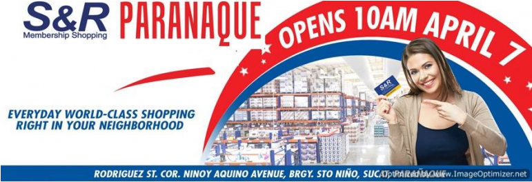 S&r Parañaque Grand Opening - S&r Paranaque Sto Nino (770x430), Png Download