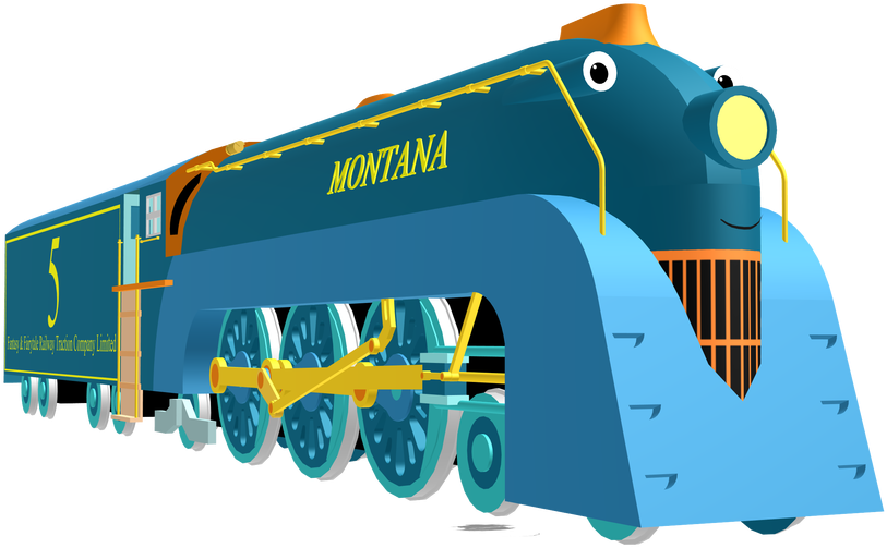 Montana - Casey Jr Railways Of Crotoonia (1100x733), Png Download