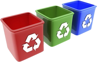 1 Tachos Reciclaje - Reduce Reuse Recycle Bins (400x300), Png Download