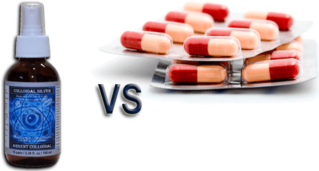 Colloidal Silver Versus Antibiotics - Colloidal Silver Antibiotic (500x250), Png Download