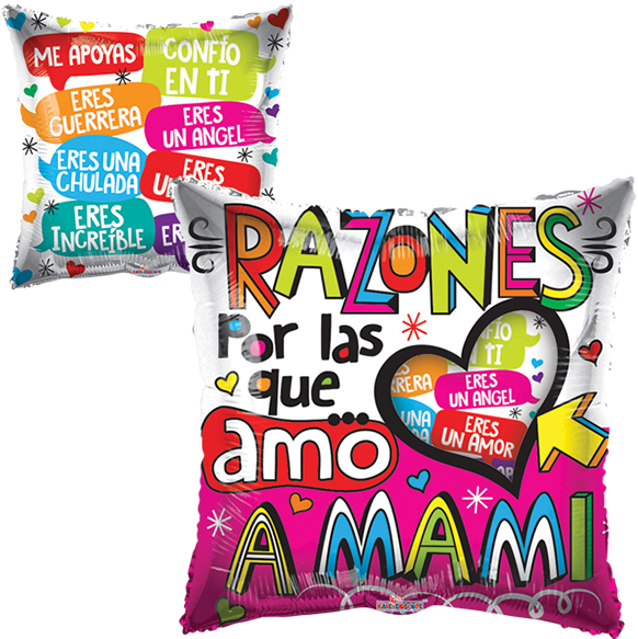 Globo Metálico Dia De Las Madres Razones Por Que Amo - Mother (600x600), Png Download