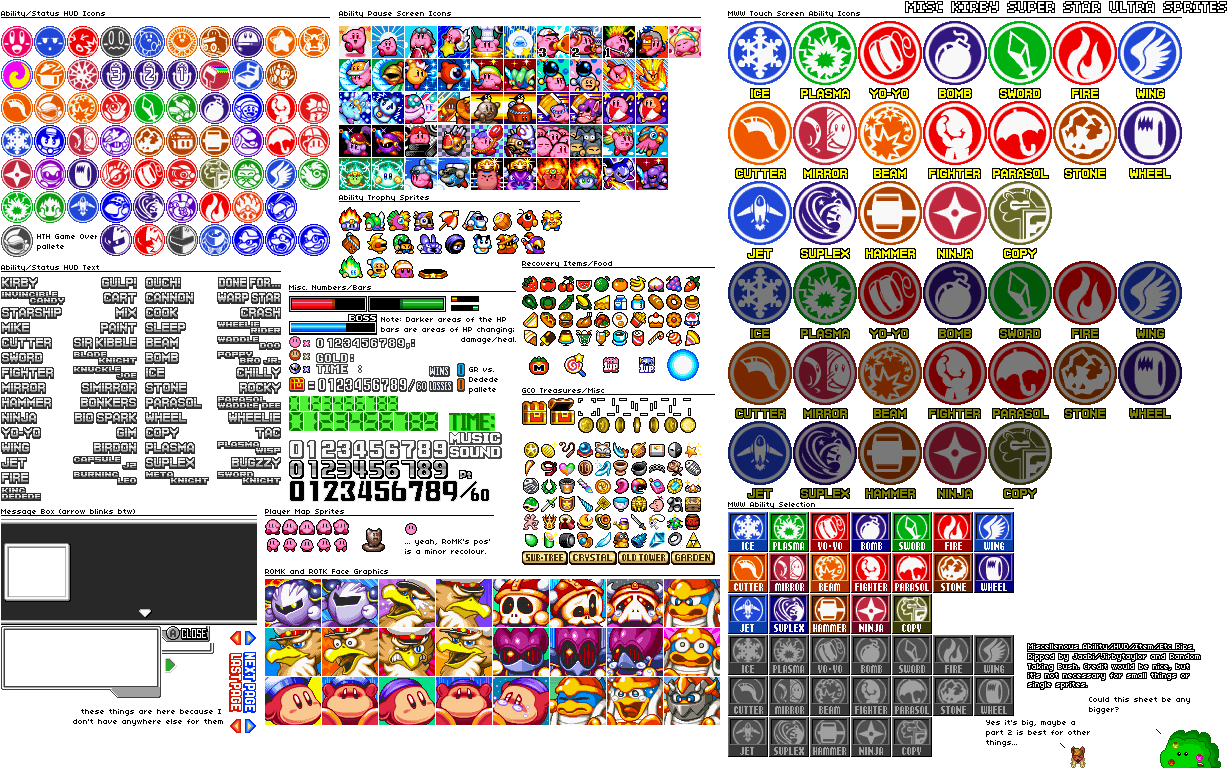 Click For Full Sized Image General Rips - Stone Kirby Super Star Ultra (1228x768), Png Download