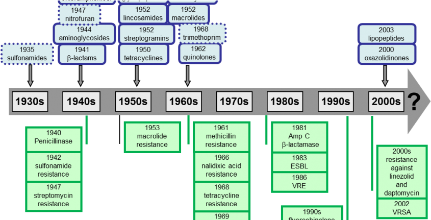 Introduction Of Antibiotics And Emmerge Of Resistance - Medicine (863x430), Png Download