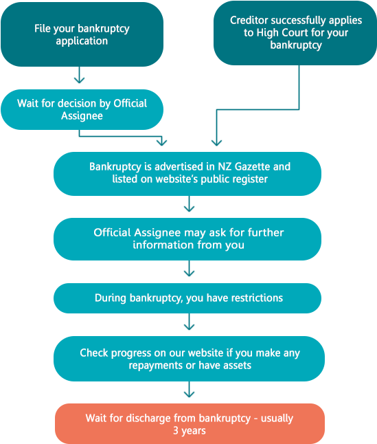 [diagram] Bankruptcy Life-cycle - Bankruptcy Diagram (567x665), Png Download