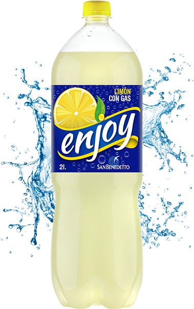 Enjoy Con Gas Refresco De Limón Con Gas, Envase De - Soft Drink (450x650), Png Download