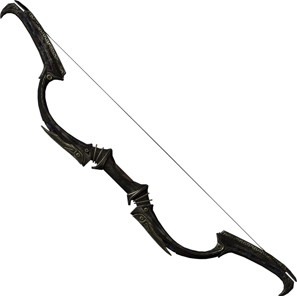 Dwarven Black Bow Of Fate (1000x997), Png Download
