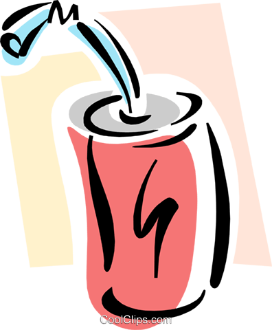 Lata De Refresco Libres De Derechos Ilustraciones De - Soda Can Clip Art (396x480), Png Download