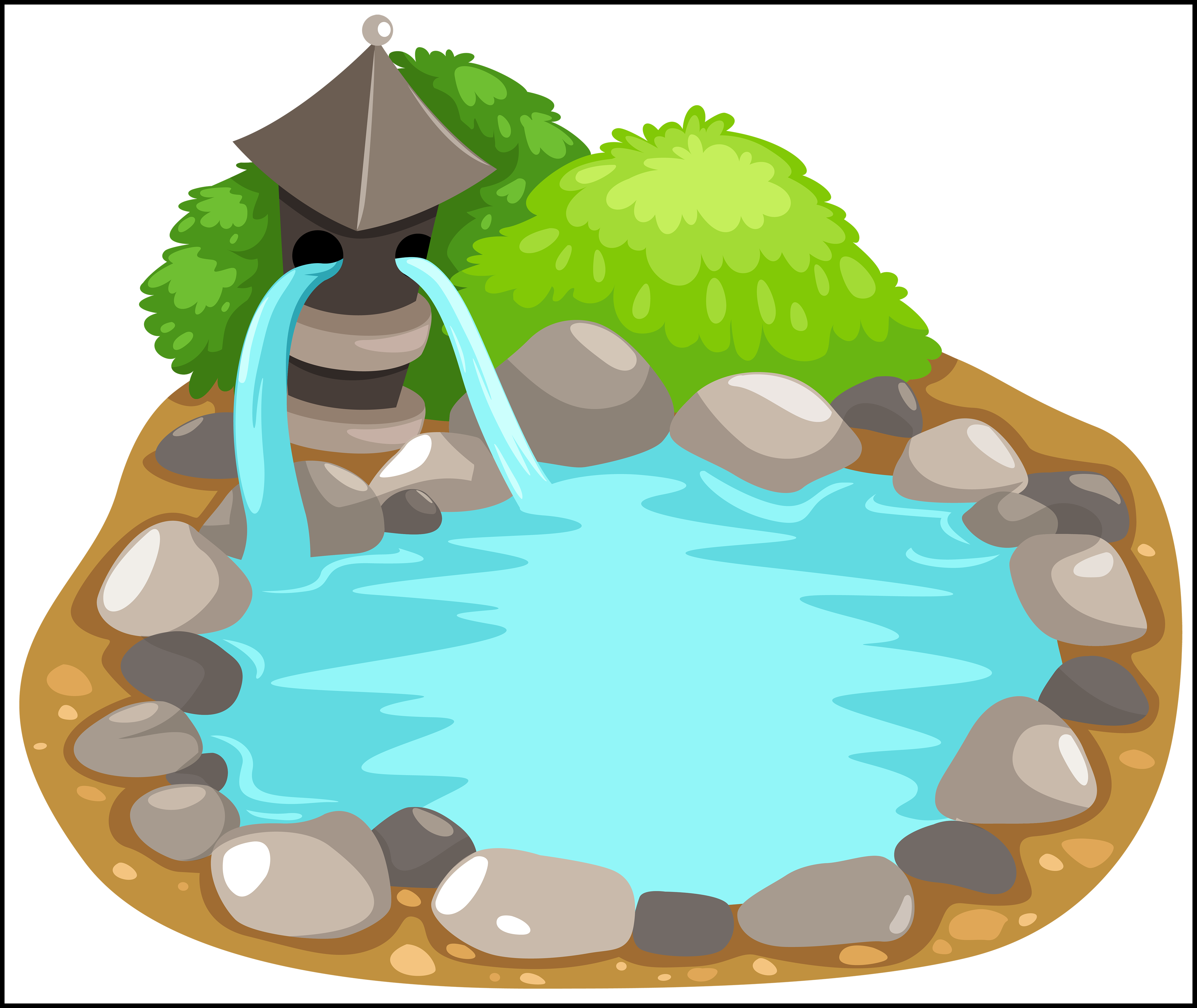 Appealing Pond Png Clipart And Clip Art Of Fish File - Fishpond Clipart (4030x3394), Png Download